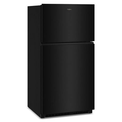Whirlpool 32.8" Wide Top Freezer Refrigerator With Total Coverage Cooling, 21.3 Cu. Ft., Reversible doors - Black