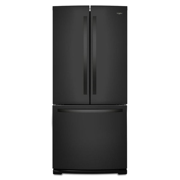30" Wide French Door Refrigerator, 20 Cu. Ft. - Black