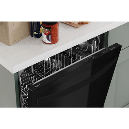 24” Stainless Steel Dishwasher With AI Intelligent Wash And Tall Top Rack - Black