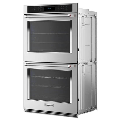 Kitchenaid 30" Double Wall Ovens With Air Fry Mode - PrintShield Stainless