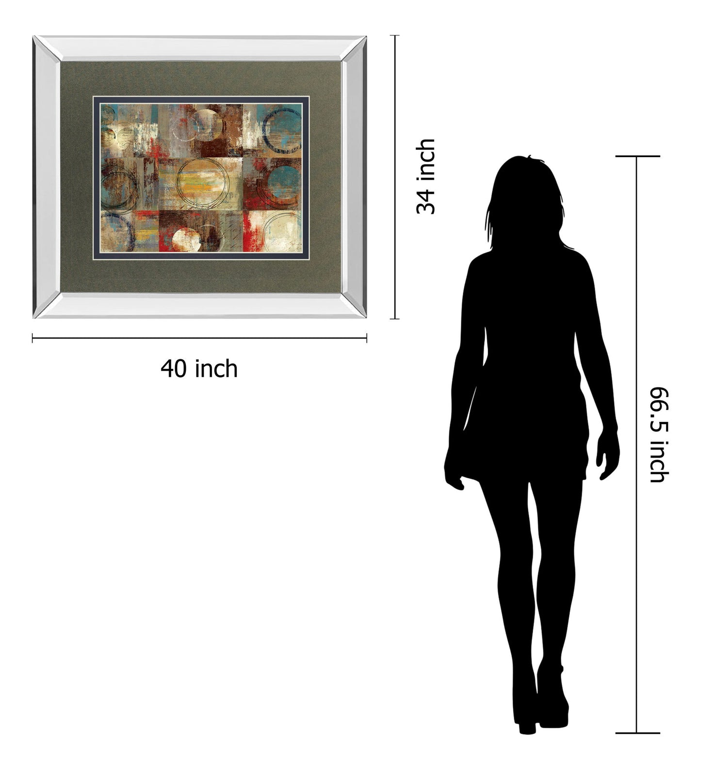 All Around Play By Tom Reeves - Mirror Framed Print Wall Art - Dark Gray