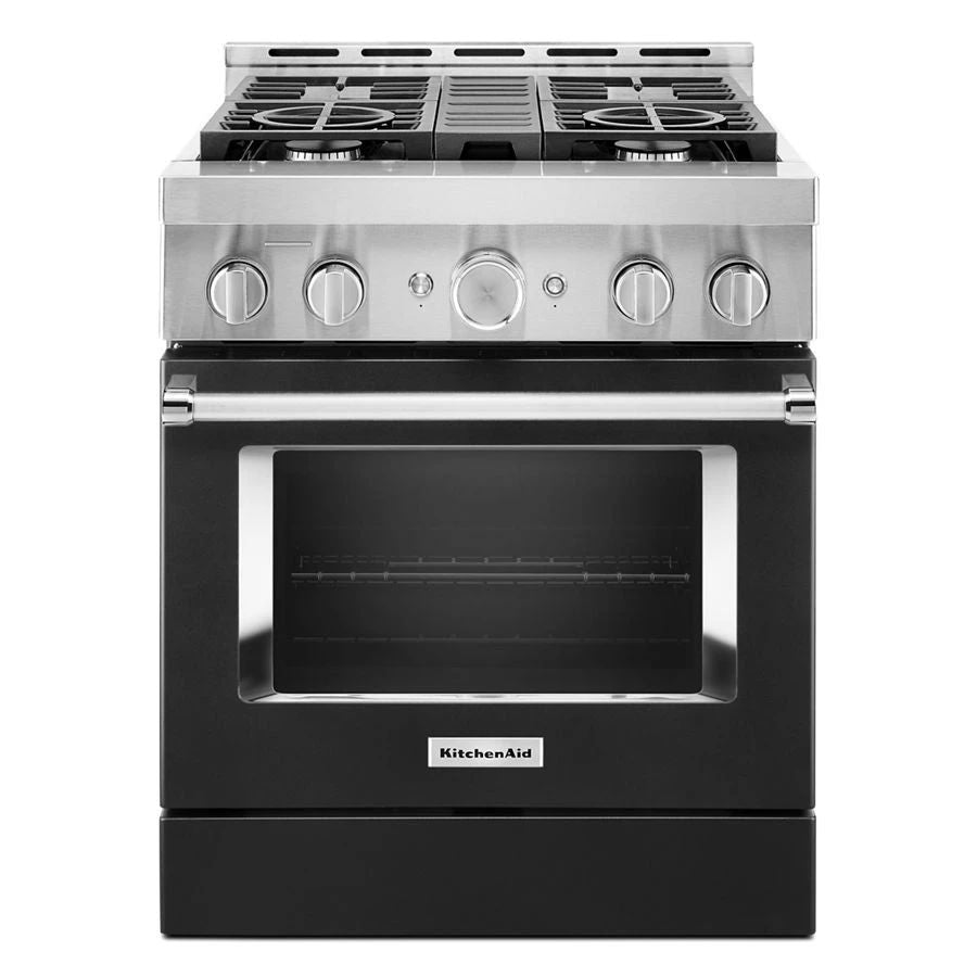 30'' Smart Commercial-Style Gas Range With 4 Burners - Imperial Black