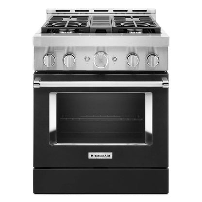 30'' Smart Commercial-Style Gas Range With 4 Burners - Imperial Black