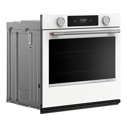 30" Smart Electric Single Wall Oven With Assisted Cooking Modes - White