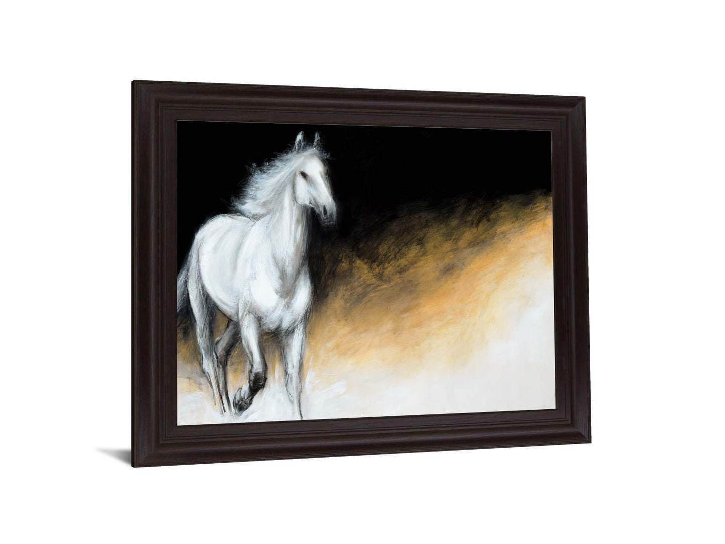Wild Ember Stallion - 28" x 34" Framed Wall Art