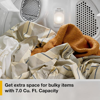 7.0 Cu. Ft. Electric Dryer With Adaptive Dry - Vented Top Load Matching