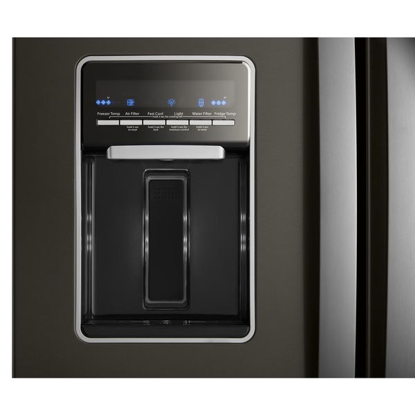 30" Wide French Door Refrigerator, 20 Cu. Ft., Adaptive Defrost - Black Stainless