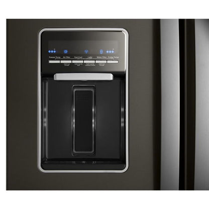 30" Wide French Door Refrigerator, 20 Cu. Ft., Adaptive Defrost - Black Stainless
