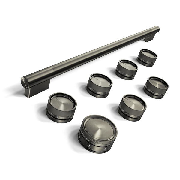 Black Ore Handle And Knob Hardware Accessory Kit For KitchenAid 36" Commercial-Style Induction Range