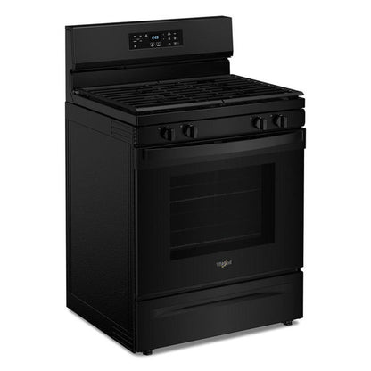 30" Self Clean Gas Range With No Preheat Mode - Black