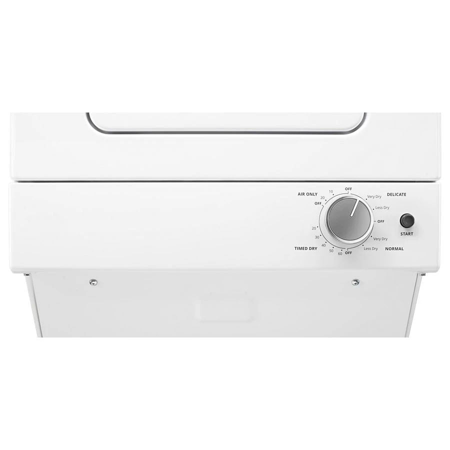1.6 Cu.Ft Electric Stacked Laundry Center 6 Wash Cycles And Autodry - White