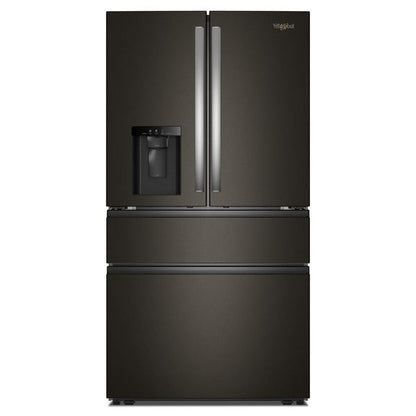 Whirlpool 29 Cu. Ft. Family-Sized Capacity French Door Refrigerator With Flexible Temperature Drawer, Adjustable Glass Shelves - Print Resist Black Stainless