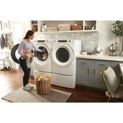 7.4 Cubic Feet Front Load Electric Dryer With Intuitive Touch Controls