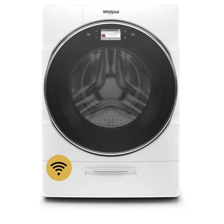 5.0 Cubic Feet Smart Front Load Washer With Load & Go XL Plus Dispenser - White
