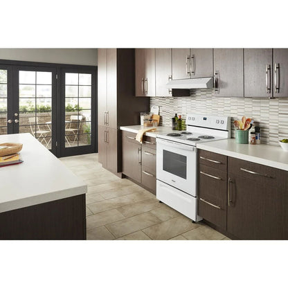 4.8 Cubic Feet Electric Range With Keep Warm Setting - White
