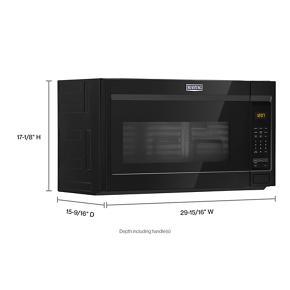 Over-The-Range Microwave With Stainless Steel Cavity - 1.7 Cubic Feet - Black