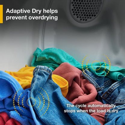 7.0 Cu. Ft. Electric Dryer With Adaptive Dry And Wrinkle Shield Option - Vented Top Load Matching