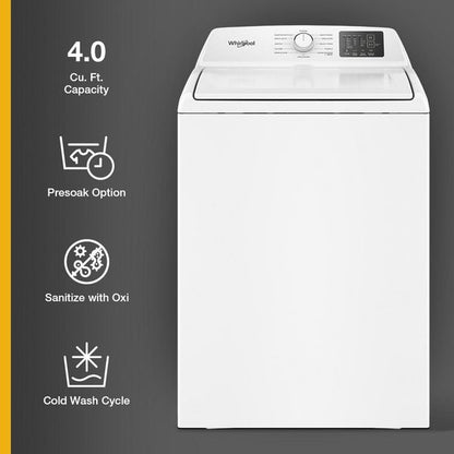 4.0 Cu. Ft. Whirlpool Top Load Agitator Washer With Quick Wash