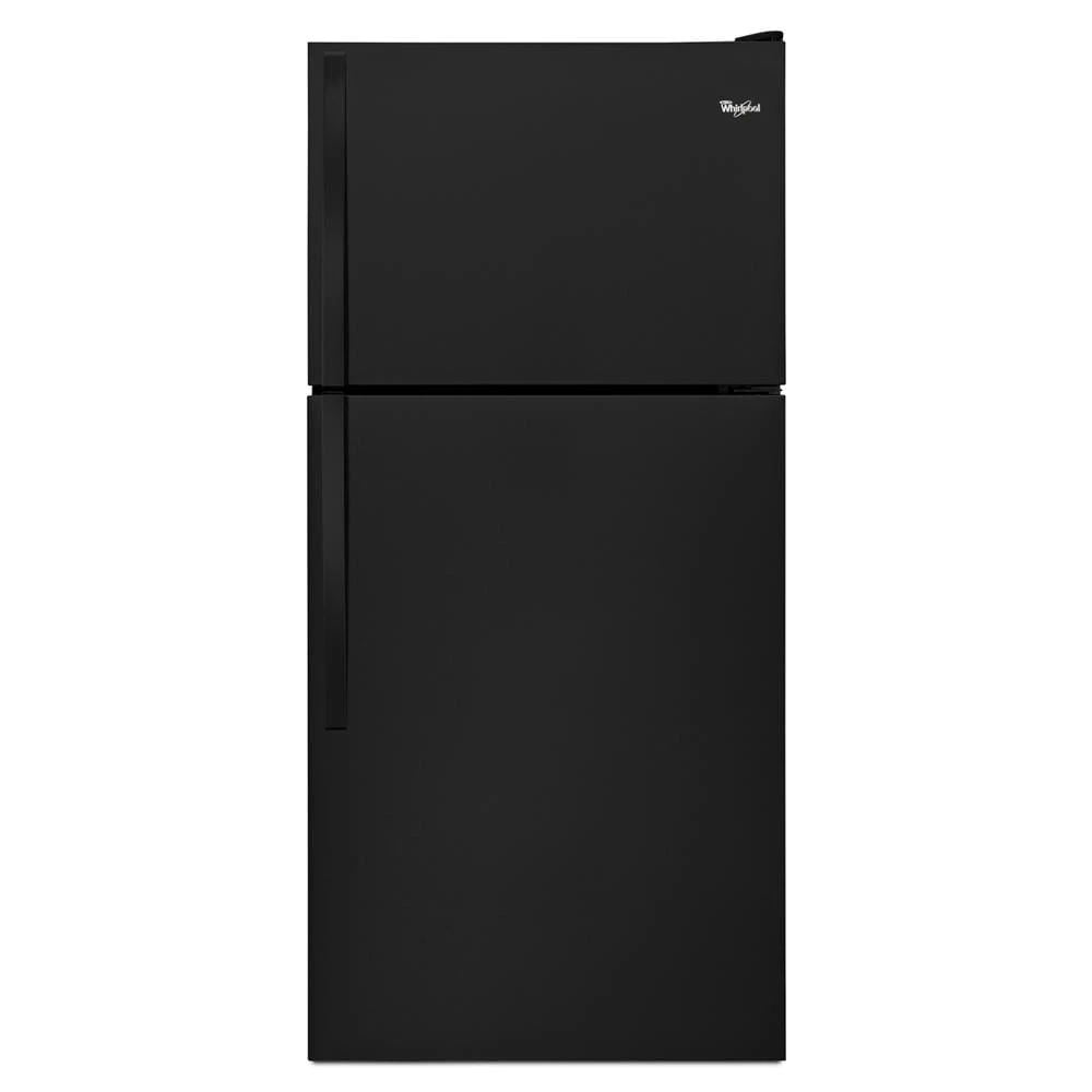 30" Wide Top Freezer Refrigerator - 18 Cubic Feet - Black - Metal