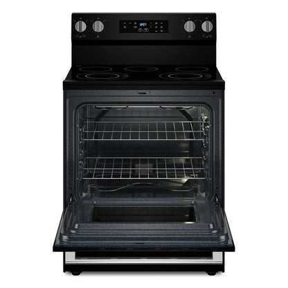 30" Wide Electric Range With Steam Clean - 5.3 Cu. Ft. - Black