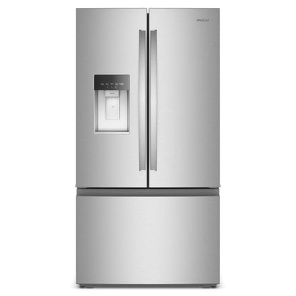 36" Wide True Counter Depth 3-Door French Door Refrigerator - 23.4 Cu. Ft. - Fingerprint-Resistant Stainless Finish