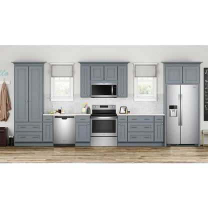 36" Wide Side-By-Side Refrigerator, 25 Cubic Feet, Exterior Ice And Water Dispenser - Fingerprint-Resistant Stainless