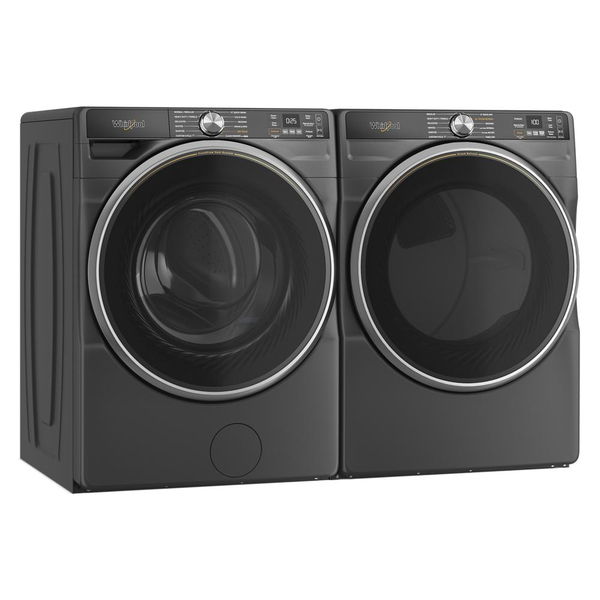 7.4 Cu. Ft. Smart Front Load Energy Star Electric Dryer With Steam Capabilities - Volcano Black
