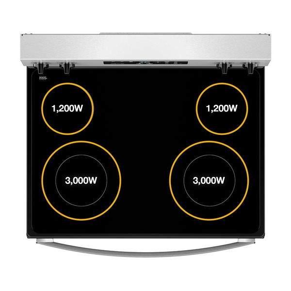 30" Electric Range With No Preheat Mode - White