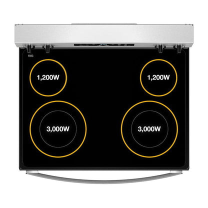 30" Electric Range With No Preheat Mode - White