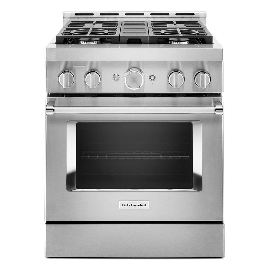 30'' Smart Commercial-Style Gas Range With 4 Burners - Stainless Steel
