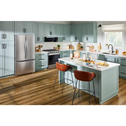 36" Wide True Counter Depth 3-Door French Door Refrigerator - 24 Cu. Ft. - White