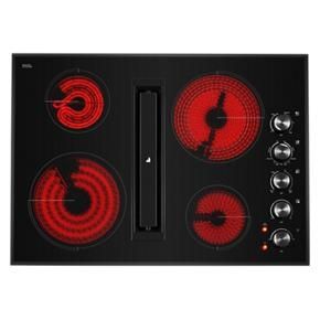 Black Floating Glass 30" JX3 Electric Downdraft Cooktop