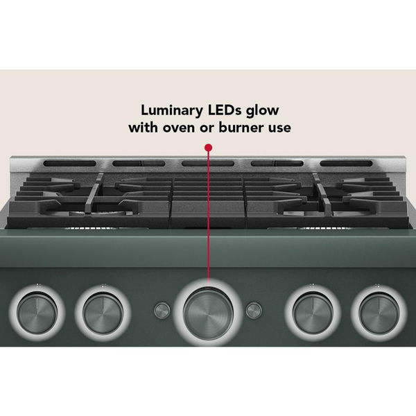 KitchenAid 30" 4 Burner Commercial-Style Gas Range With No Preheat Air Fry Mode - Juniper