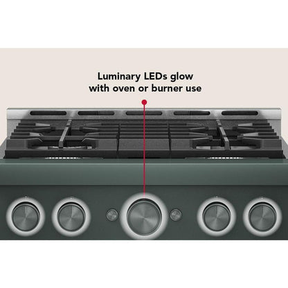 KitchenAid 30" 4 Burner Commercial-Style Gas Range With No Preheat Air Fry Mode - Juniper