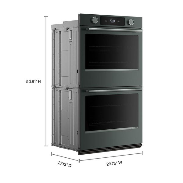 30" Smart Electric Double Wall Oven With Assisted Cooking Modes - Juniper