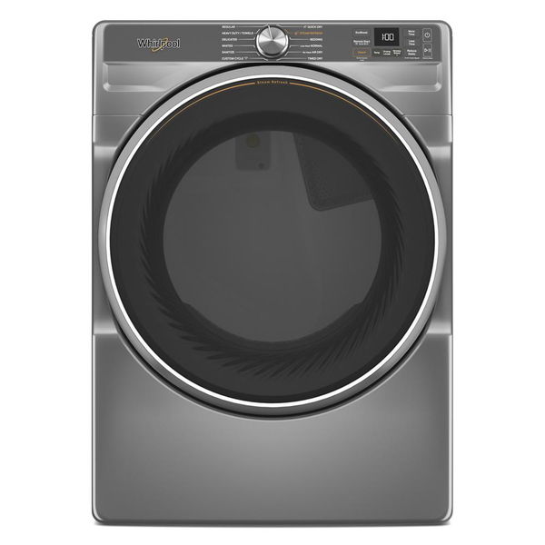 7.4 Cu. Ft. Smart Front Load Energy Star Electric Dryer With Steam Capabilities - Radiant Silver