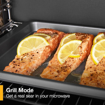 30" Built-In Smart Multifunctional Microwave Oven With Air Fry, 1000 Watts - Black Stainless Finish