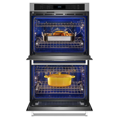 Kitchenaid 30" Double Wall Ovens With Air Fry Mode - PrintShield Stainless