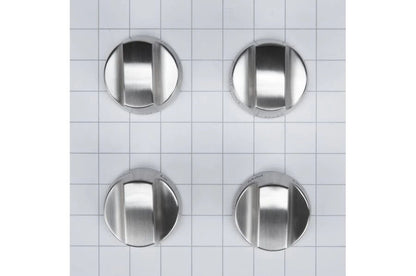 Kitchenaid 30" Range Bladed, Stemless, Brushed Burner Knobs Kit (Set Of 4) - Stainless Steel