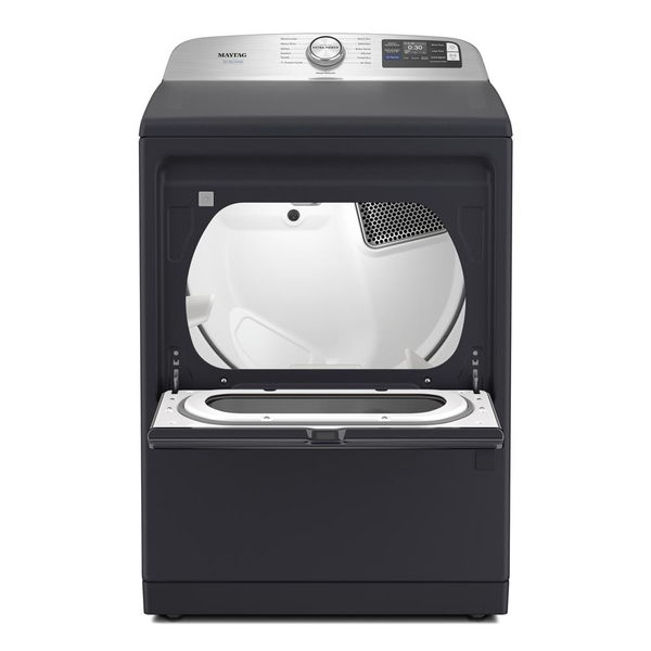 7.4 Cu. Ft. Pet Pro Top Load Gas Dryer With Extra Power And Sanitize Cycle - Midnight Steel