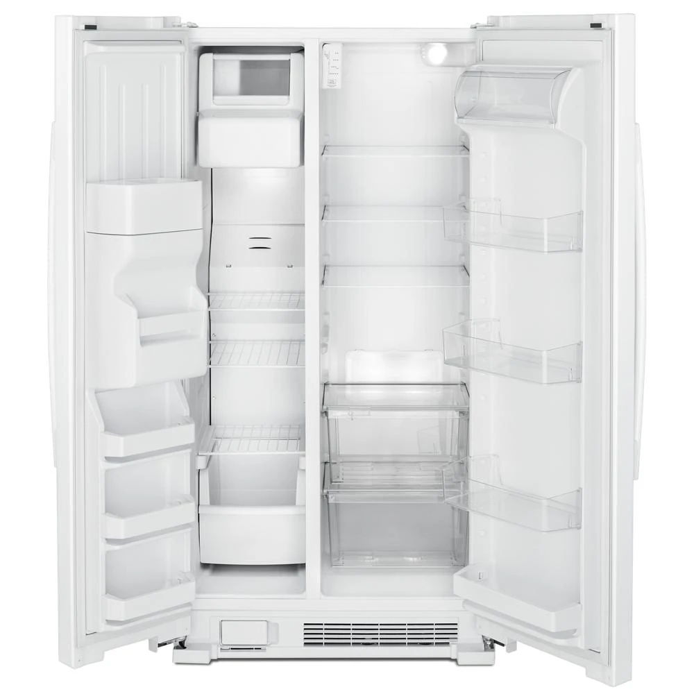 36" Side-By-Side Refrigerator With Dual Pad External Ice And Water Dispenser - White