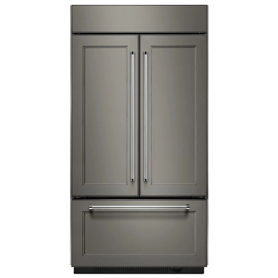 24.2 Cubic Feet 42" Width Built-In Panel Ready French Door Refrigerator With Platinum Interior Design