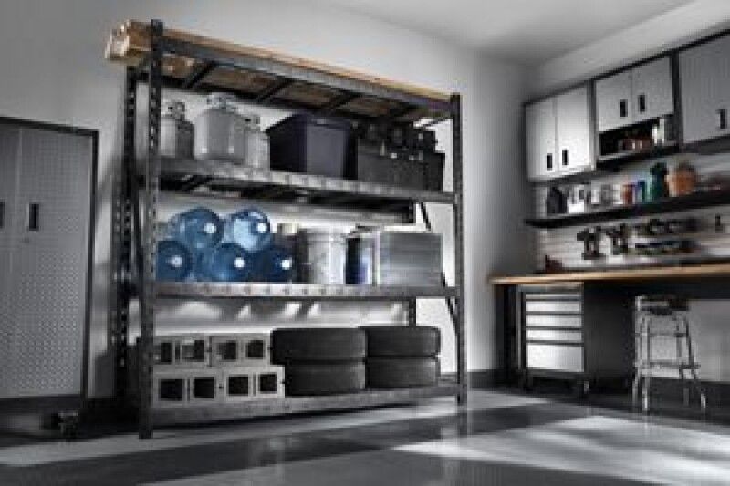 90" x 90" Heavy Duty Mega Rack With Four Adjustable Shelves