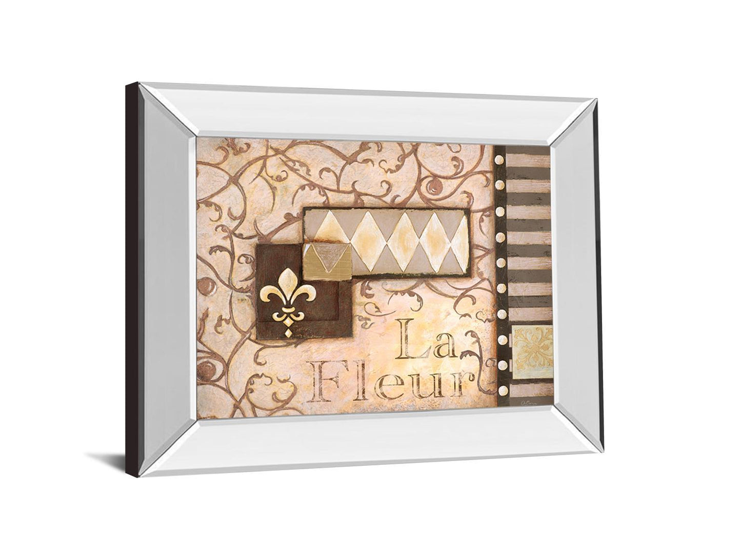 Golden Flourish - 22" x 26" Framed Wall Art