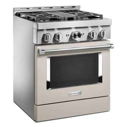 30'' Smart Commercial-Style Gas Range With 4 Burners - Milkshake