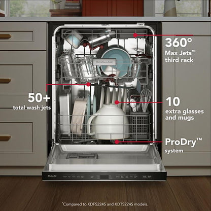 KitchenAid Third Level Jet Rack Built-In Dishwasher With 40+ Total Wash Jets 41 dBA - Juniper