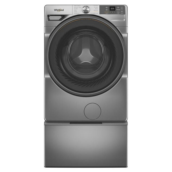 15.5" Pedestal For Front Load Washer And Dryer With Storage - Radiant Silver
