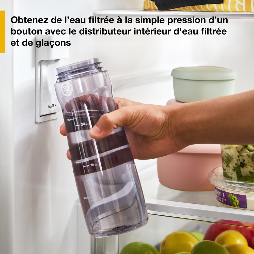 36" French Door Refrigerator With Interior Water Dispenser - 31 Cu. Ft. - White