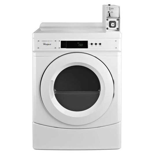 27" Commercial Gas Front-Load Dryer Featuring Factory-Installed Coin Drop With Coin Box