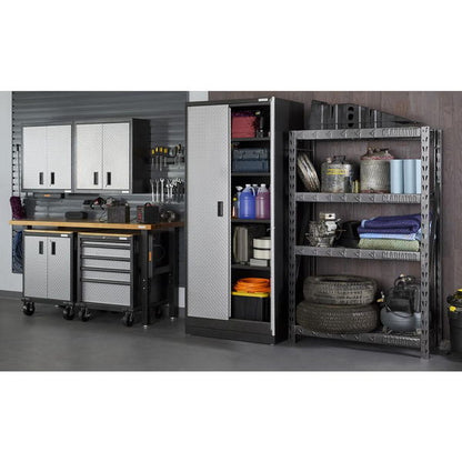 Premier Pre-Assembled 84" Tall Cabinet - Silver Tread